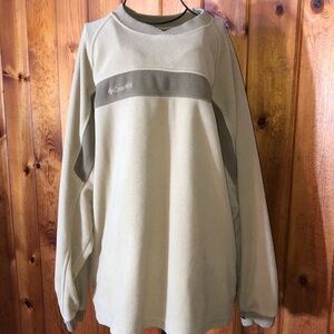 Columbia vintage men’s crew neck pull over sweatshirt tan causal medium/large​​